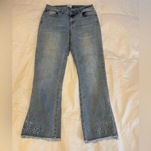 Westport Embroidered Capri Jeans size 2